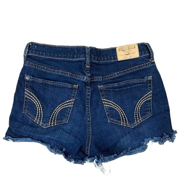 Hollister Pants - Hollister Jean Cut Off Shorts Dark Wash Size 5/27